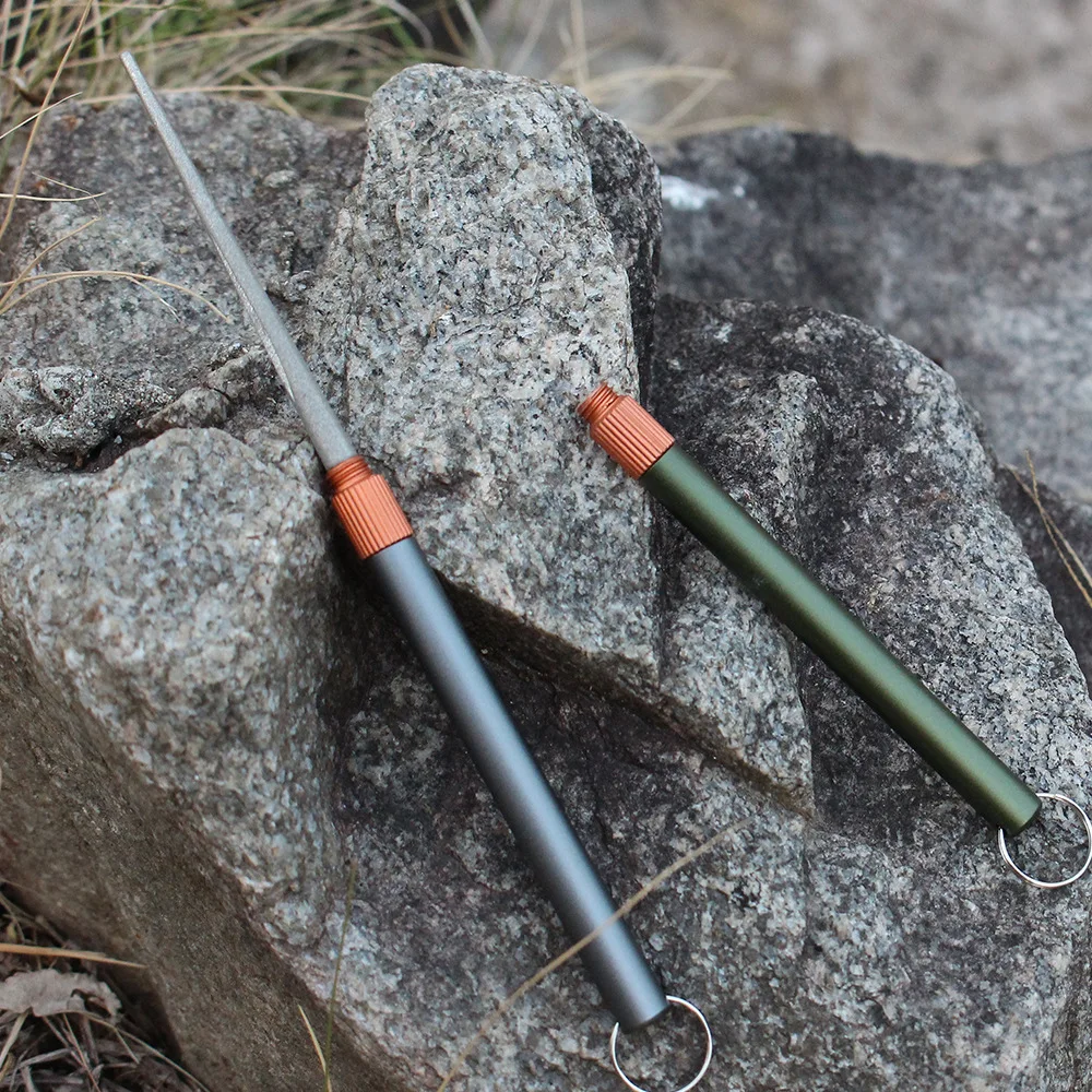 กลางแจ้งMatte Mini EDCมีดSharp - Fishing Hook Sharpener บทวิจารณ์และราคา