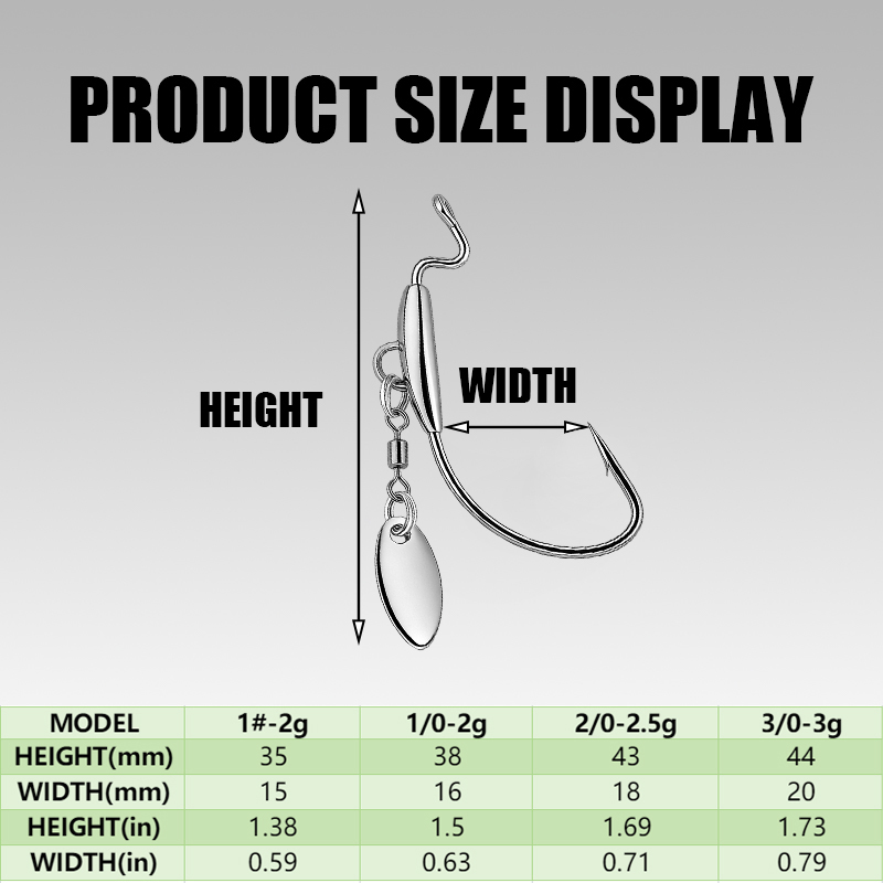 ชุดอุปกรณ์ตกปลา [TUODIAO] แบบ  - Fishing Hook Weedless บทวิจารณ์และราคา